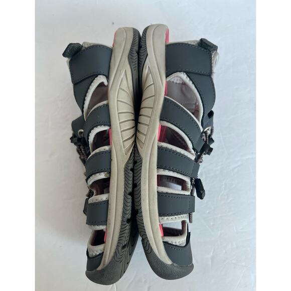 Eddie Bauer Sarah Walking Gray Pink Hiking Sport Water Flat Closed Toe Sandals 8 - Picture 6 of 13